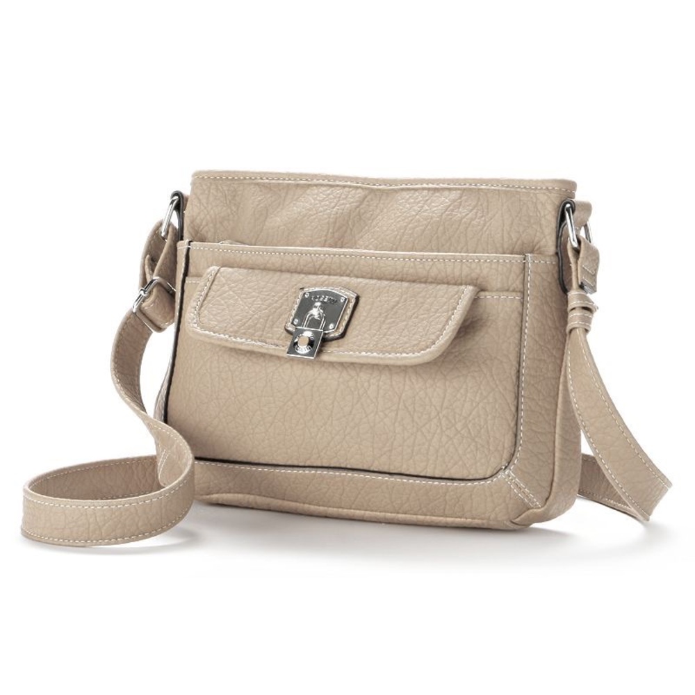Rosetti Tan Crossbody Bag Minimalist Design Adjustable Strap